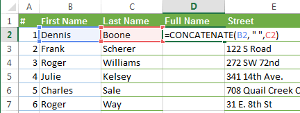 How To Combine Columns In Excel Spreadsheet